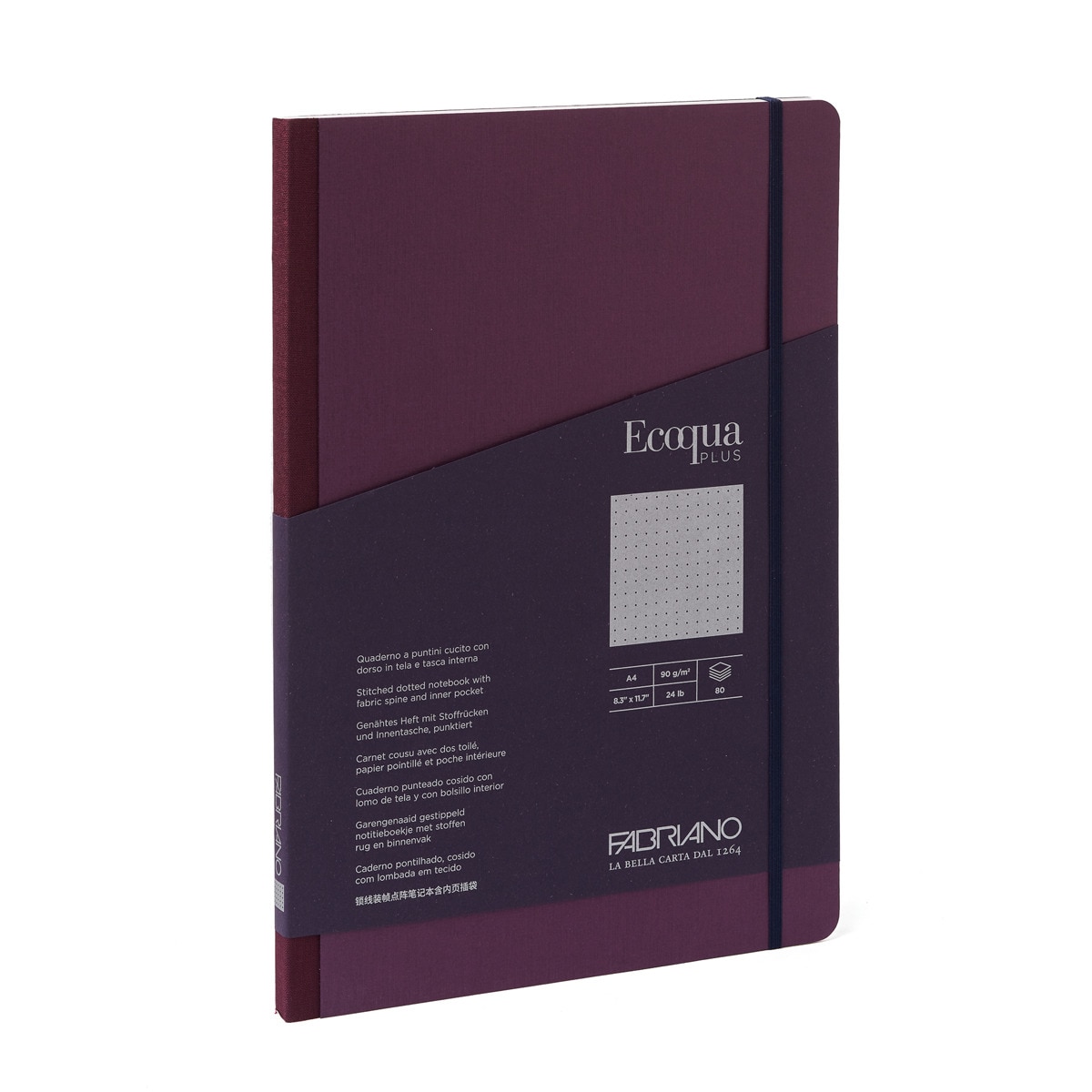 Bloco A4 Pontilhado Tecido Ecoqua Plus - Roxo Roxo-1