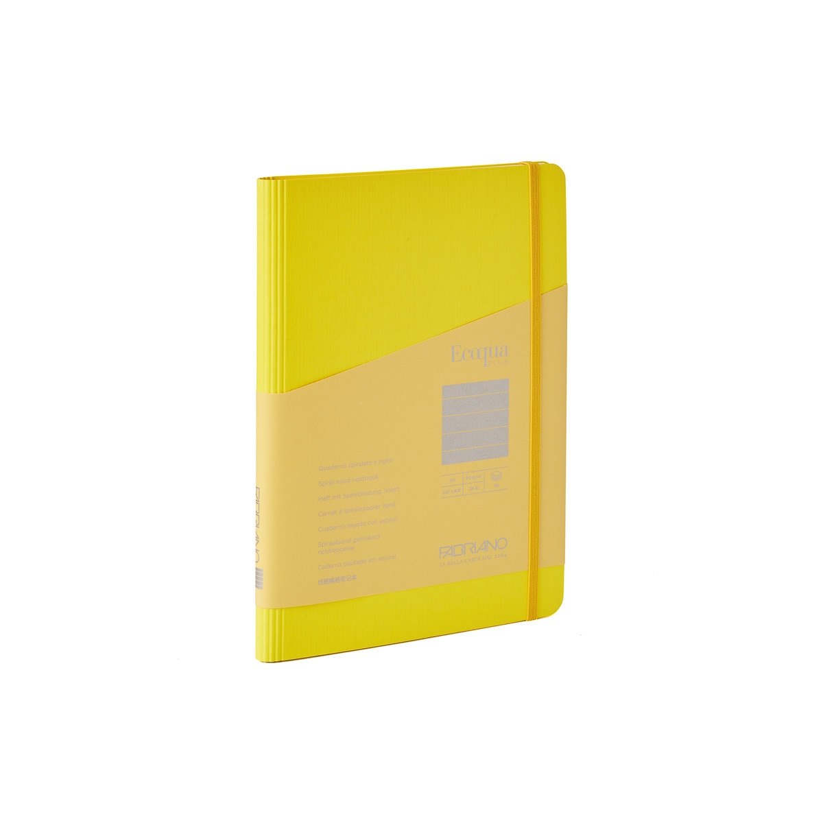 Bloco A5 de Linhas de Espiral Oculta Ecoqua Plus - Amarelo Amarelo-1