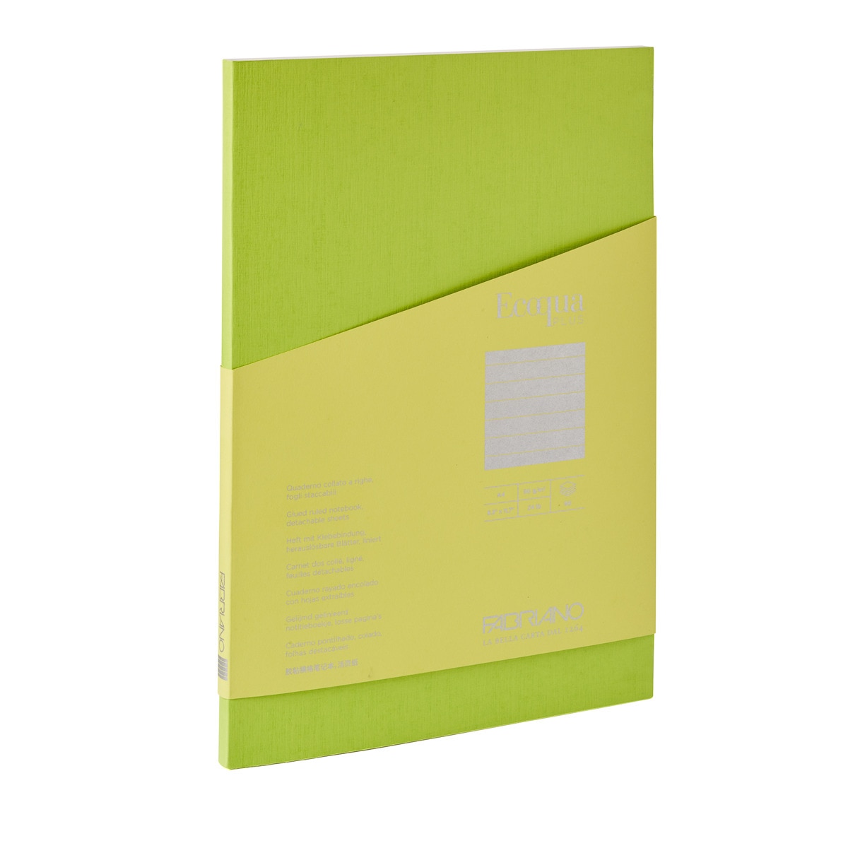 Bloco A4 de Linhas Colado Ecoqua Plus - Verde Lima-1