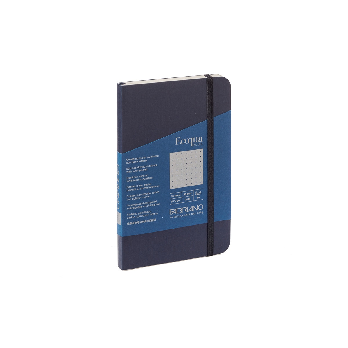Bloco Pontilhado Cosido Ecoqua Plus 9 x 14 - Azul-Escuro Azul-escuro-1