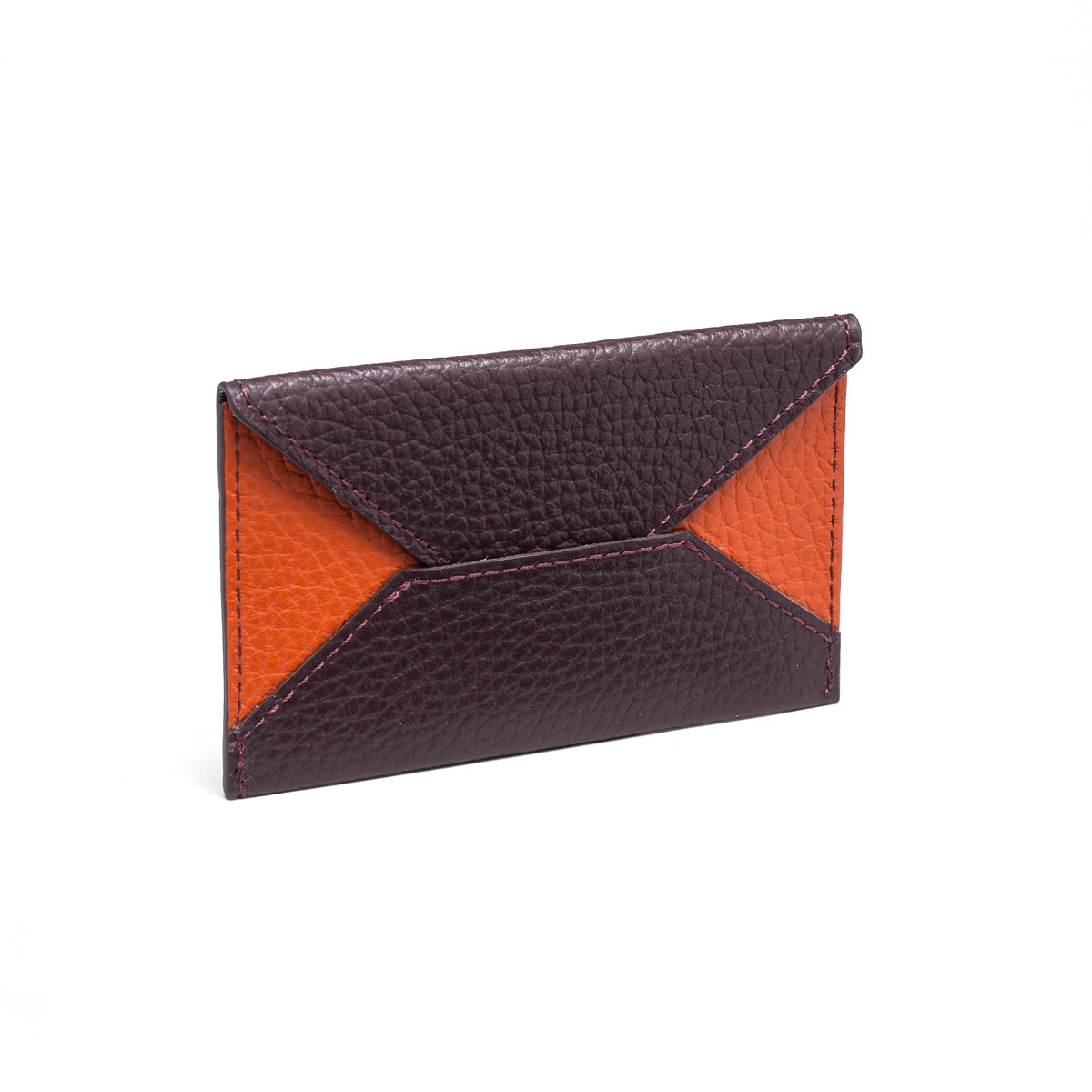 Porta Cartões e Documentos Alex - Ameixa/Laranja Ameixa-1