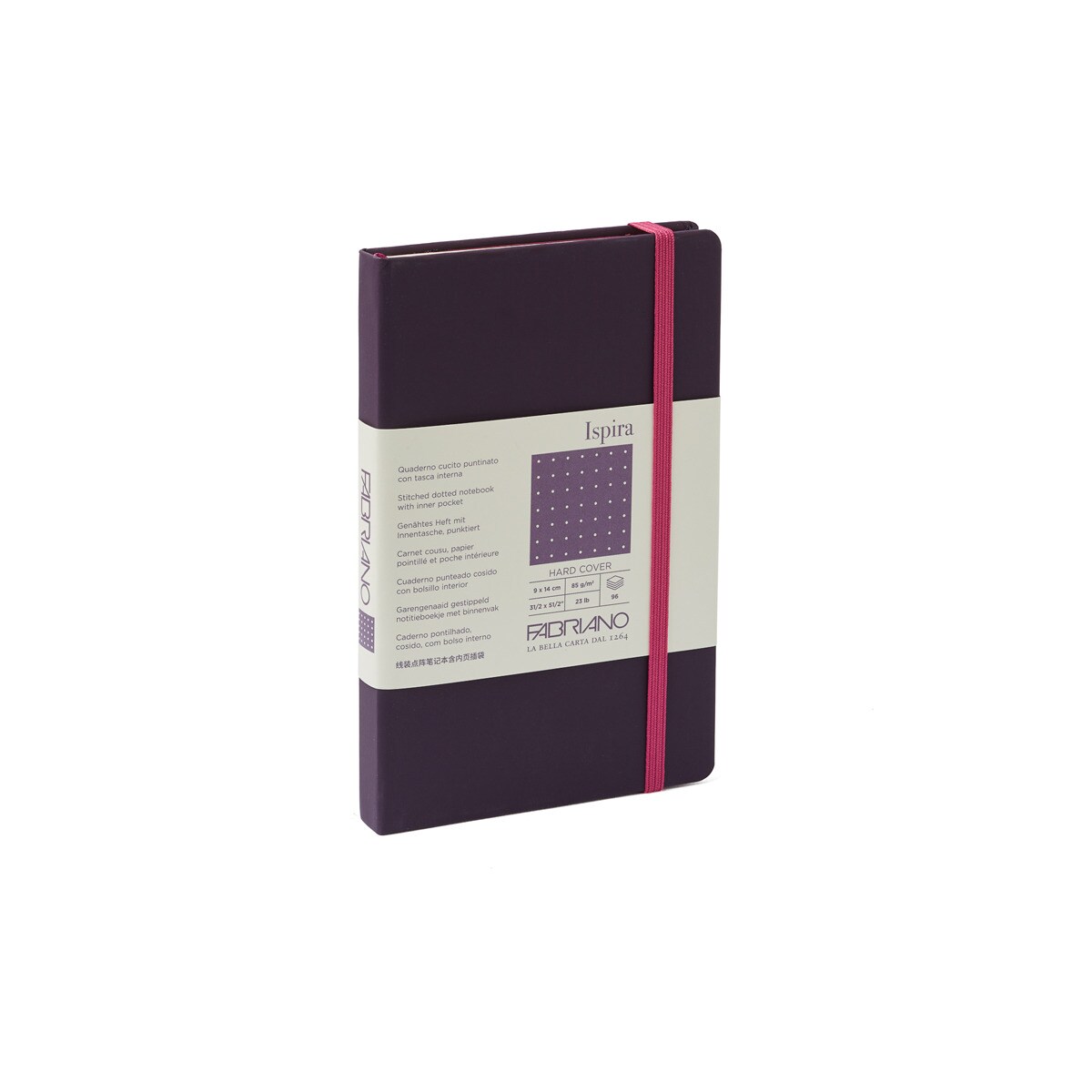 Caderno Ispira Hard 9x14 Pontilhado - Púrpura Púrpura-1