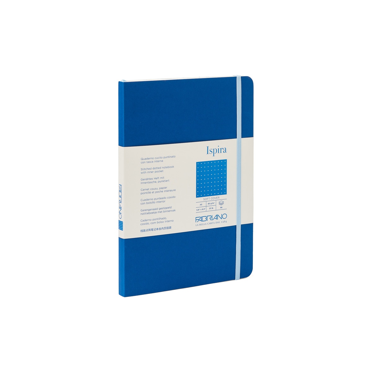 Caderno Ispira Soft A5 Pontilhado - Azul Royal Azul Royal-1