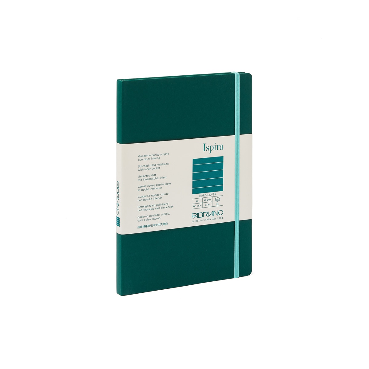 Caderno Ispira Soft A5 Linhas - Verde Verde-1