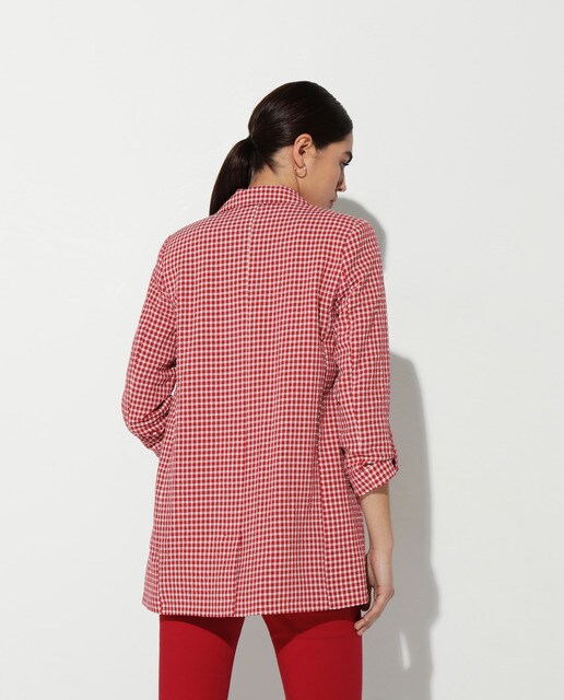 Chaqueta de mujer cuadros manga francesa · Easy Wear · El Corte Inglés