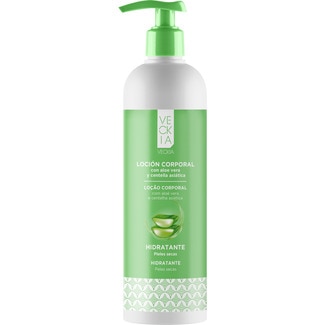 loción corporal hidratante con aloe vera y centella asiática para pieles secas dosificador 400 ml - Veckia