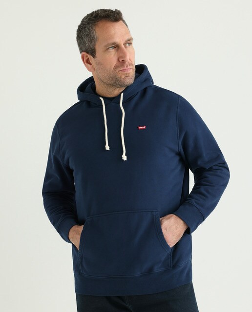 Sudadera de hombre azul marino con capucha tallas grandes · Levi's · El  Corte Inglés