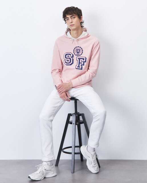 Sudadera de hombre rosa con capucha · Sfera · El Corte Inglés