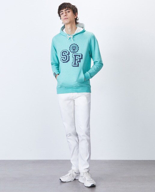 Sudadera de hombre verde claro con capucha · Sfera · El Corte Inglés