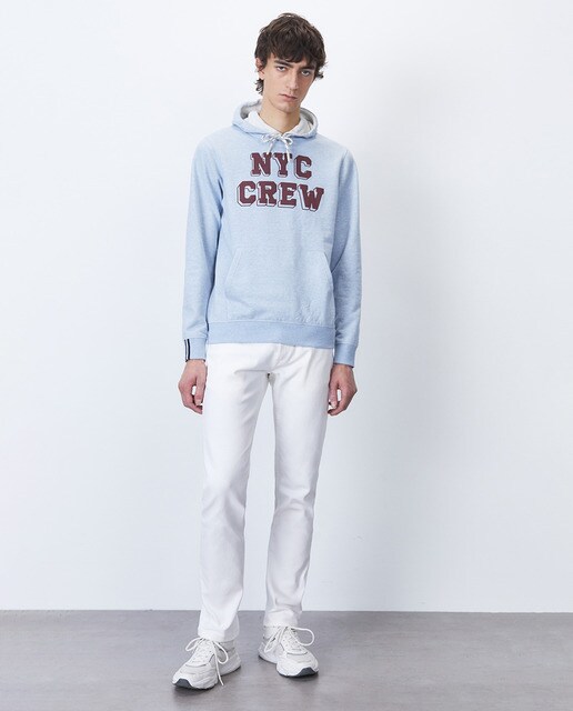 Sudadera de hombre azul claro con capucha · Sfera · El Corte Inglés