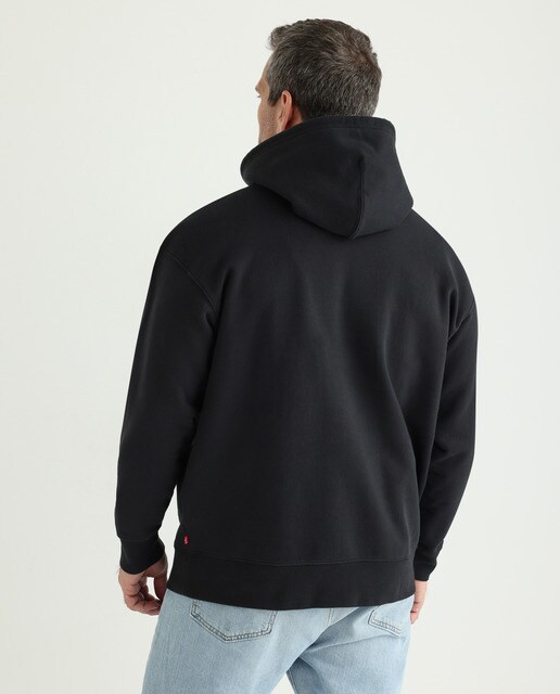 Sudadera de hombre negra con capucha tallas grandes · Levi's · El Corte  Inglés
