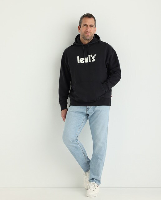 Sudadera de hombre negra con capucha tallas grandes · Levi's · El Corte  Inglés