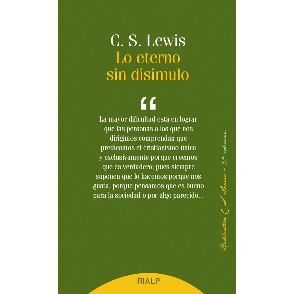 Lo eterno sin disimulo(Tapa blanda) 1