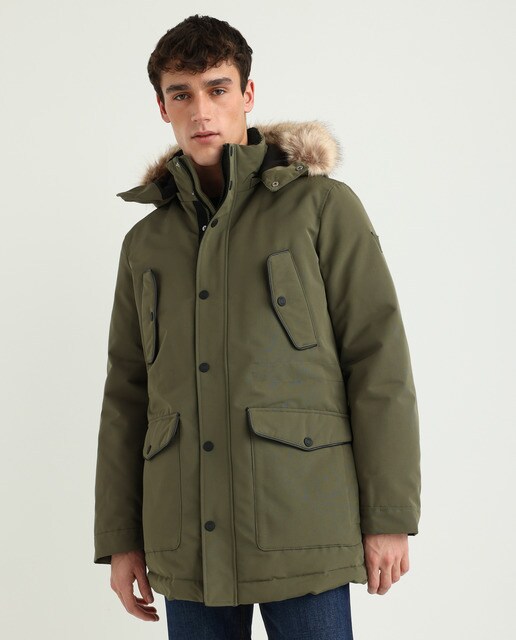 Parka de hombre verde militar · Guess · El Corte Inglés