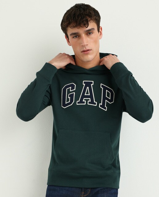 Sudadera de hombre verde oscuro con capucha · GAP · El Corte Inglés