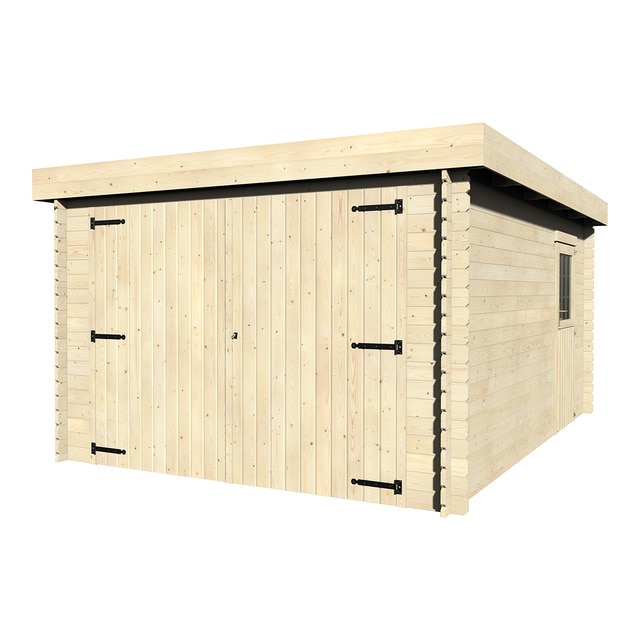 Imagen 0 de Garaje machihembrado de madera natural Galán