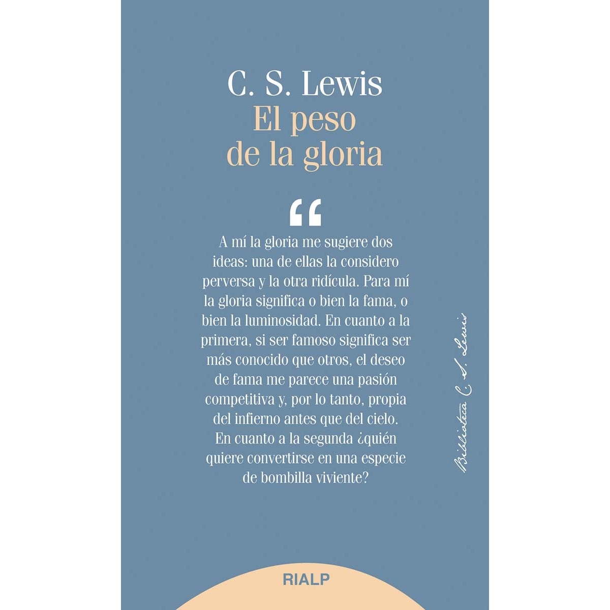 El peso de la gloria(Tapa blanda) 1