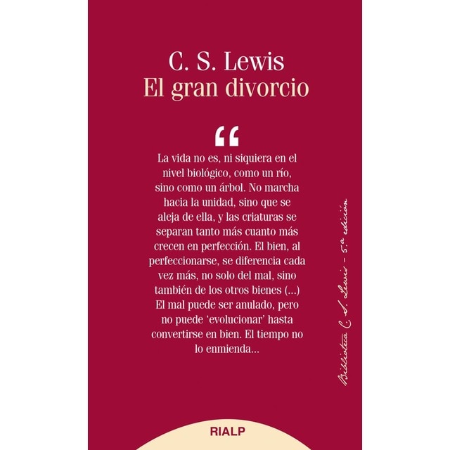 Imagen 0 de El gran divorcio (Tapa blanda)