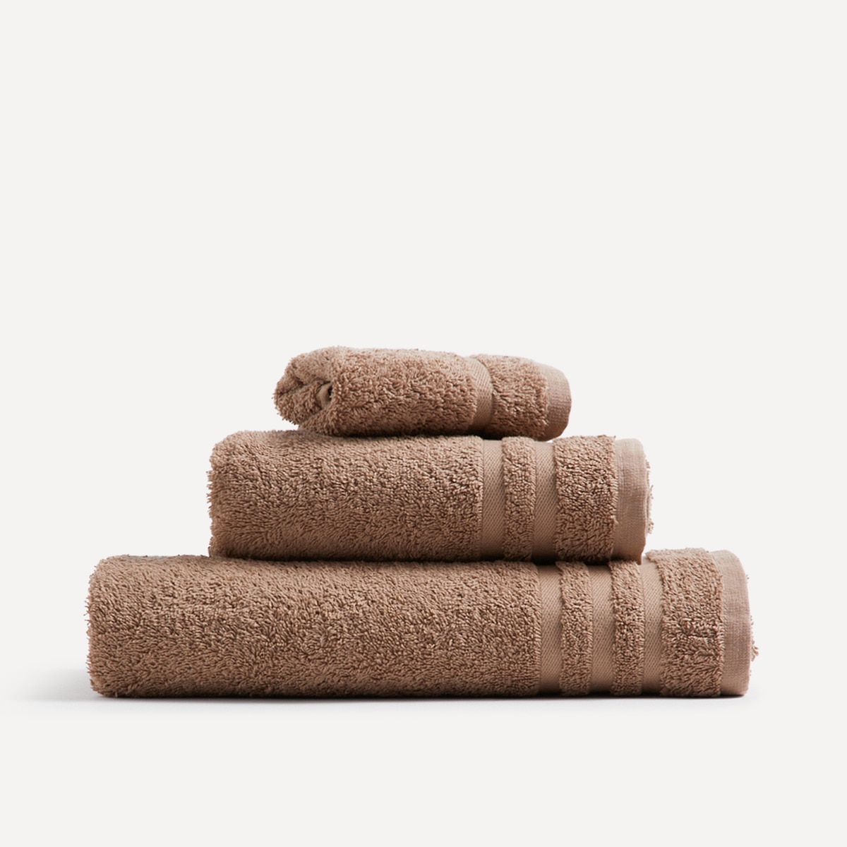 Toalla de algodón 450 gr/m2 Zafiro Basics El Corte Inglés - Tostado Baño Tostado-5