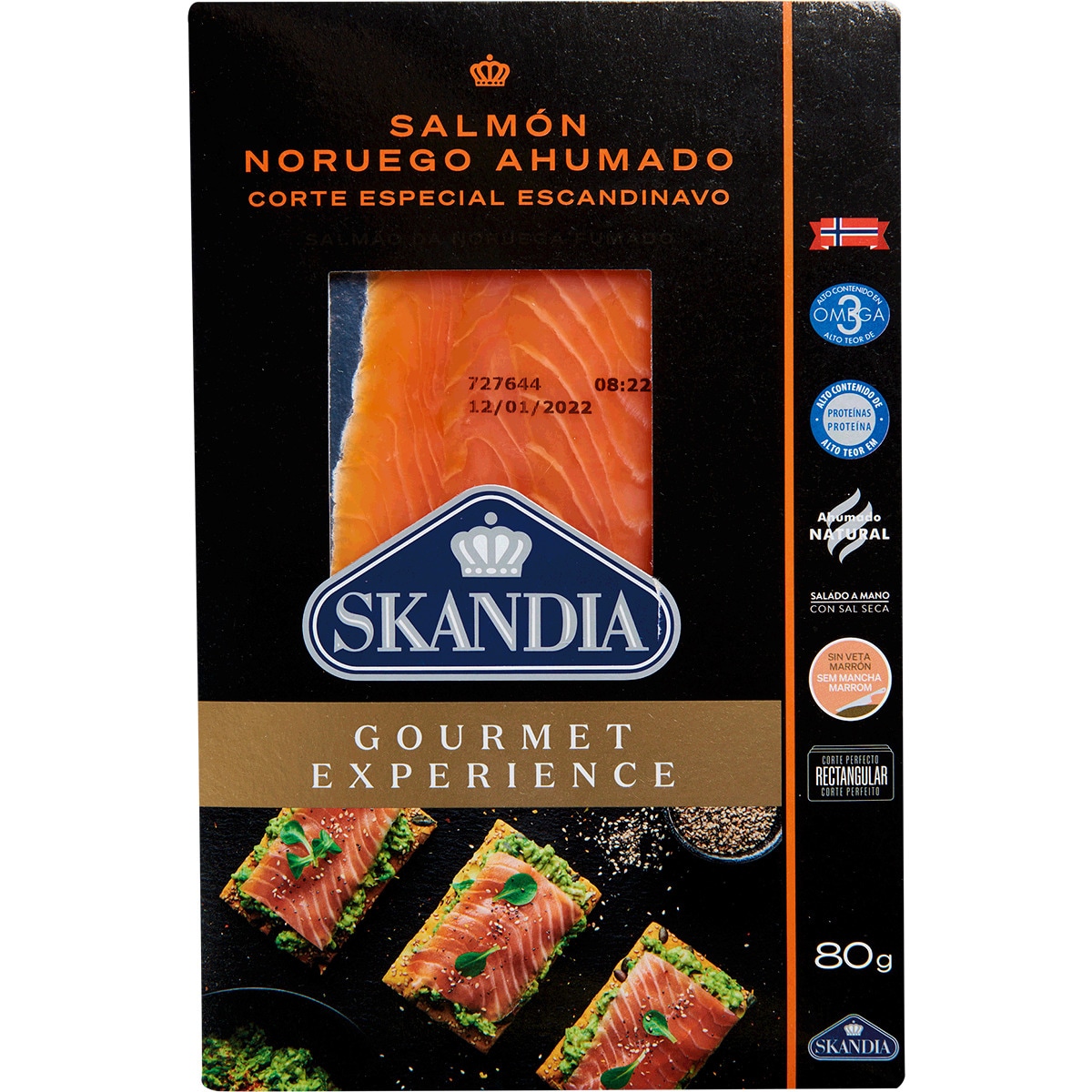 Salmão Fumado Escandinavo unidade 80 g