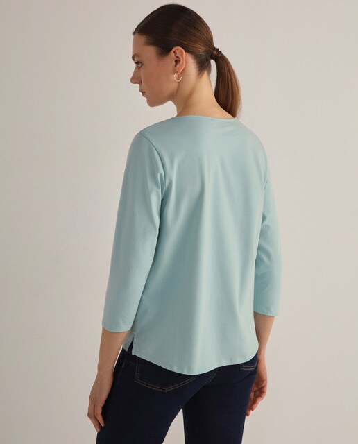 Camiseta de mujer básica botones · Woman El Corte Inglés · El Corte Inglés