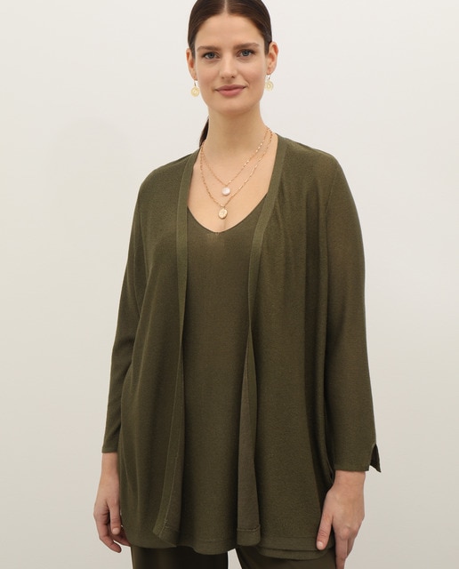 Chaqueta punto de mujer talla grande efecto dos piezas · Couchel · El Corte  Inglés