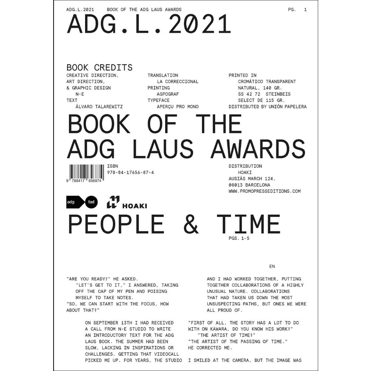 Adg laus. The book + the magazine 1