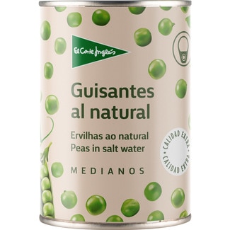 guisantes al natural medianos lata 250 g neto escurrido - El Corte Ingles