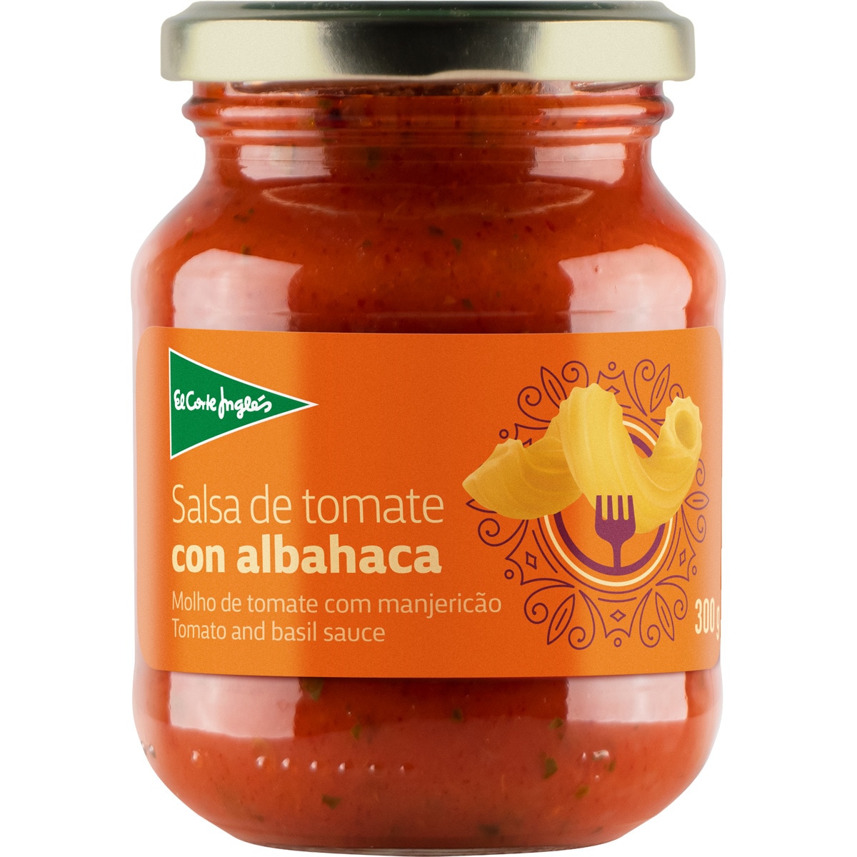 salsa de tomate con albahaca frasco 300 g