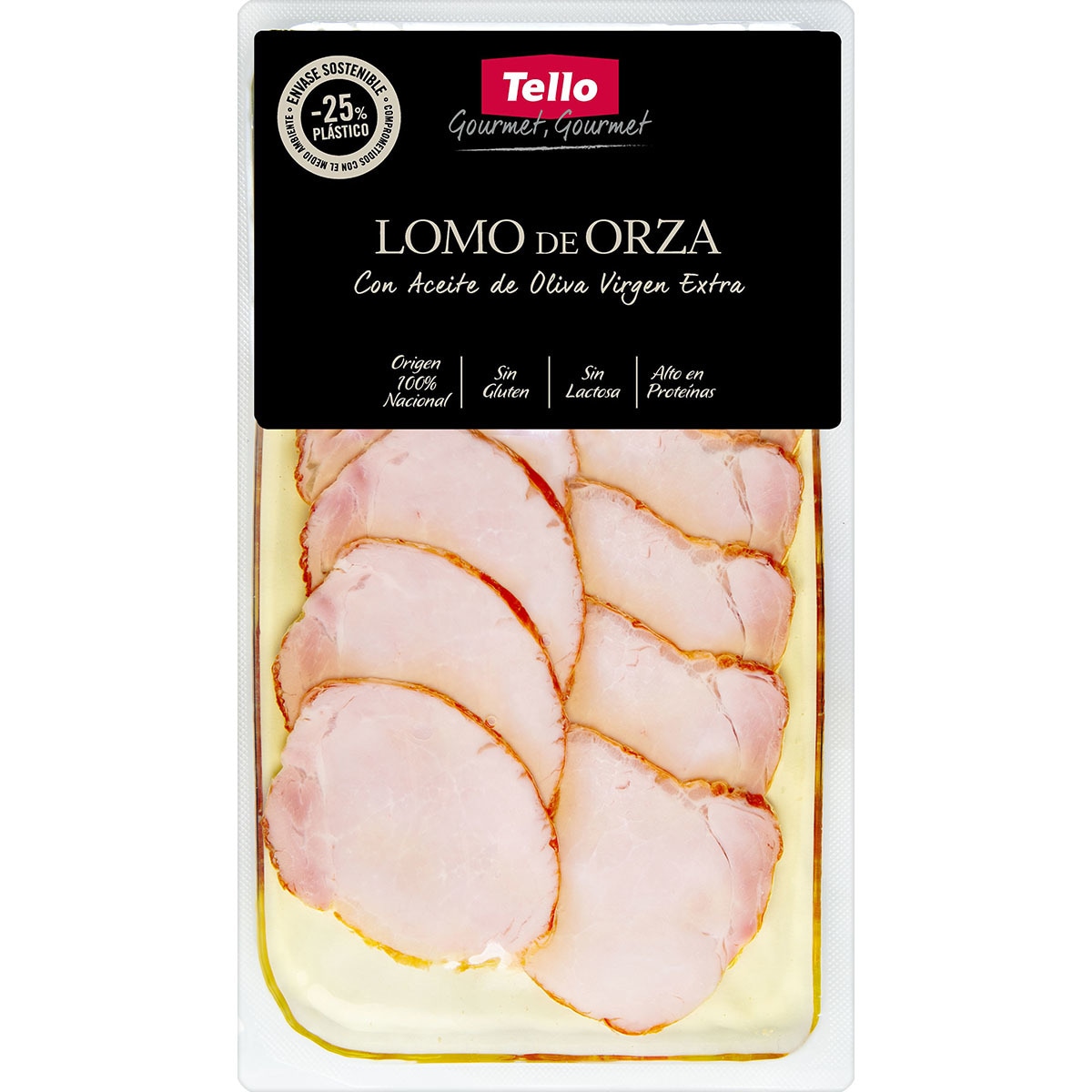 lomo de cerdo asado de orza con AOVE en lonchas sin gluten sin lactosa envase 125 g
