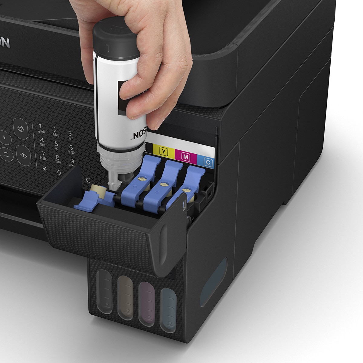 Impresora Multifunción rellenable tinta Epson EcoTank ET-4800, Fax, Wi-Fi Negro-4