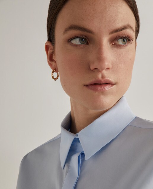 Camisa de mujer slim popelín · Woman El Corte Inglés · El Corte Inglés