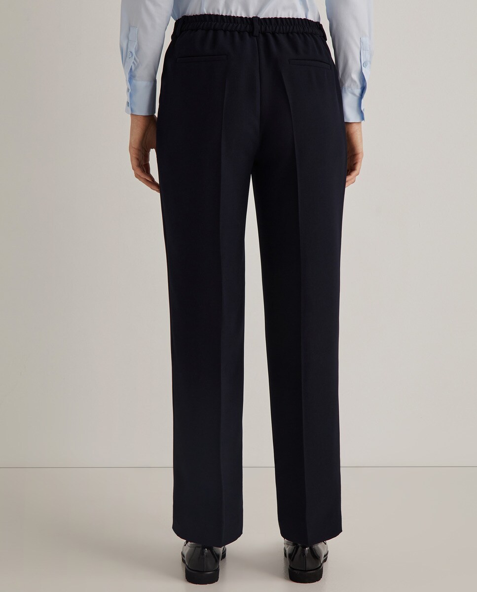 Pantalón recto cintura elástica · Woman El Corte Inglés · El Corte Inglés