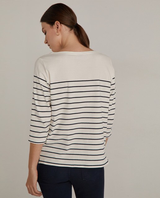 Camiseta de mujer rayas cuello barco · Woman El Corte Inglés · El Corte  Inglés