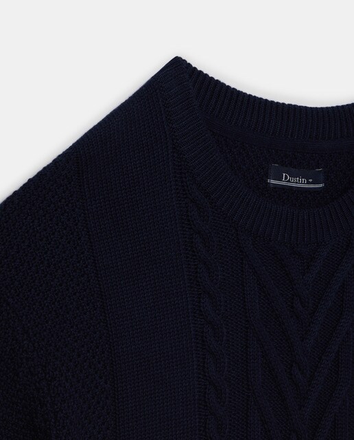 Jersey de hombre azul con el cuello redondo · Dustin · El Corte Inglés