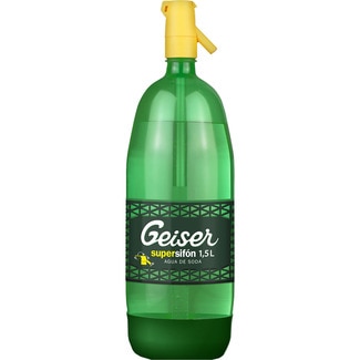 agua de soda geiser botella 1,5 l con dosificador sifón - Geiser