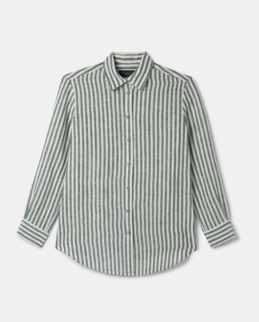 Camisa de mujer de rayas 100% lino · Lloyd's · El Corte Inglés
