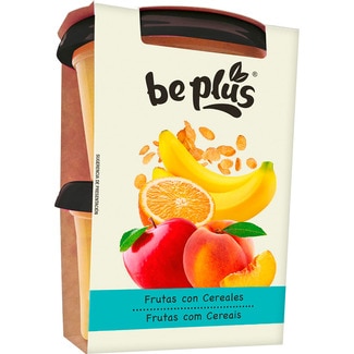 tarrinas de frutas con cereales sin gluten desde 4 meses pack 2 envases 200 g - Be Plus