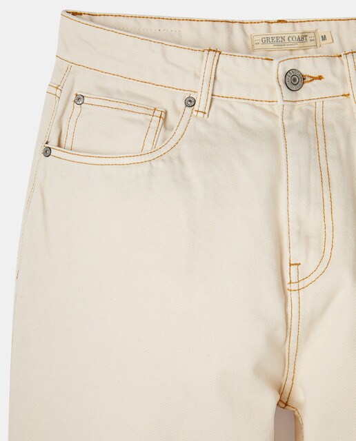Pantalón 5 bolsillos de hombre extra loose crudo · Green Coast · El Corte  Inglés