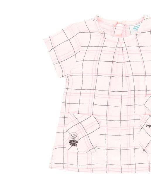Vestido de tejido cuadros de bebé niña cuadros rosas · Boboli · El Corte  Inglés