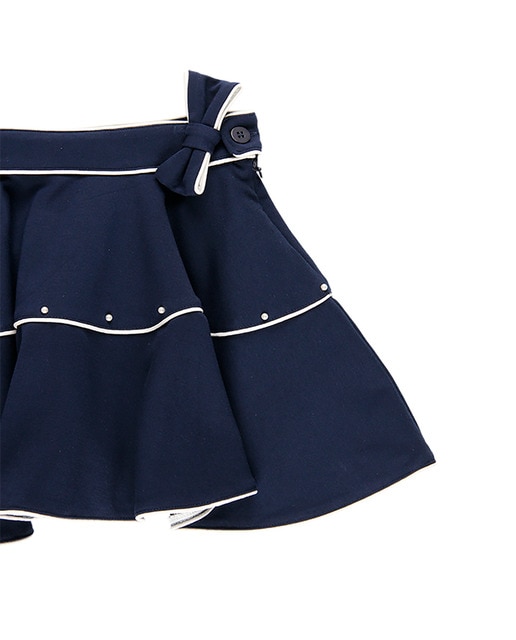 Falda punto roma con perlas de niña marino · Boboli · El Corte Inglés