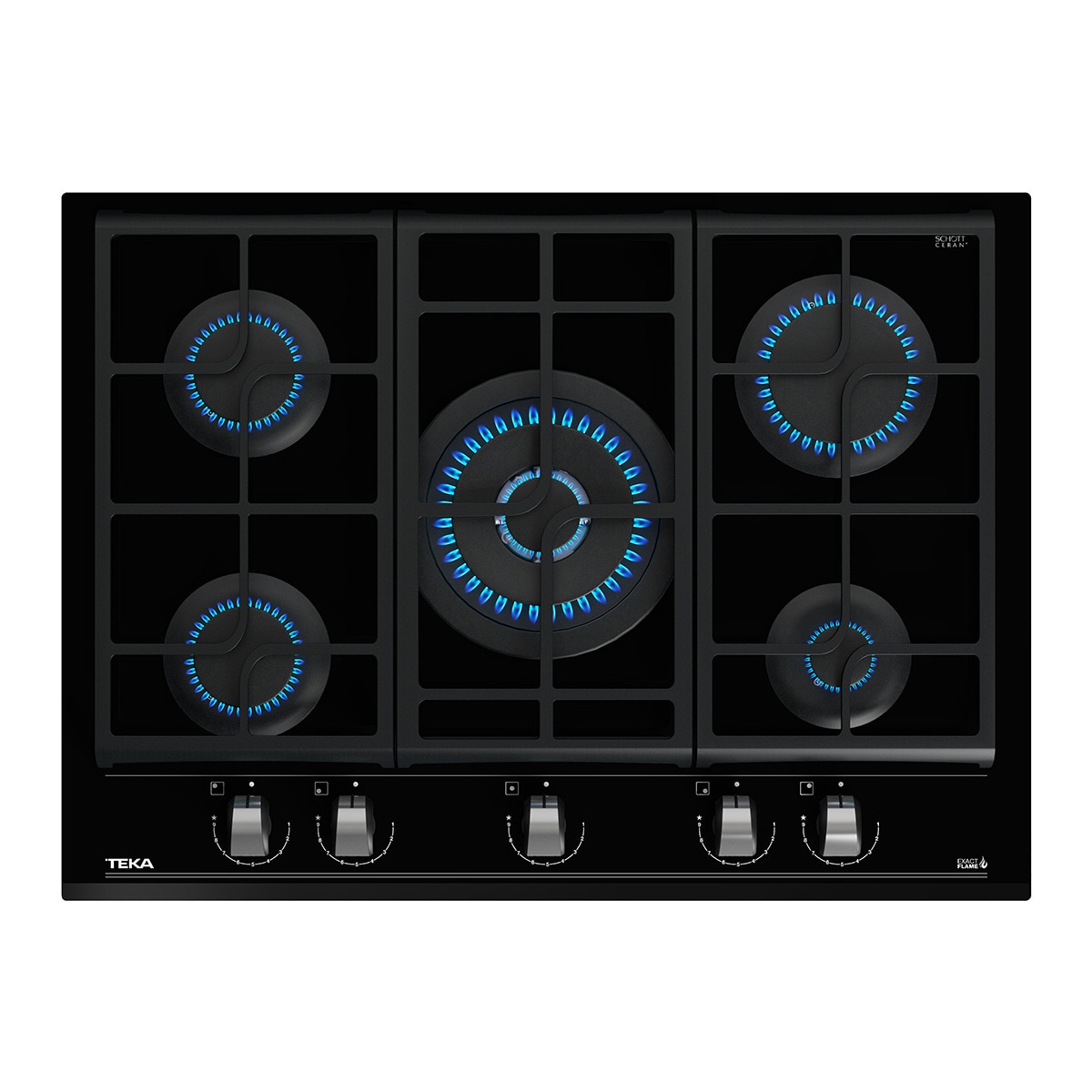 Placa gas Teka 5 quemadores - GZC75330 XBA BK Negro-3