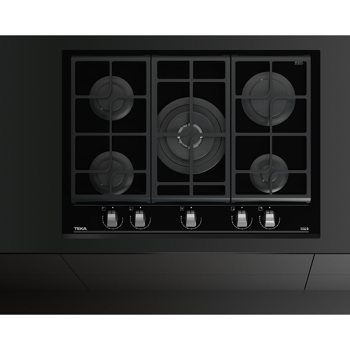 Placa gas Teka 5 quemadores - GZC75330 XBA BK · Teka · El Corte Inglés