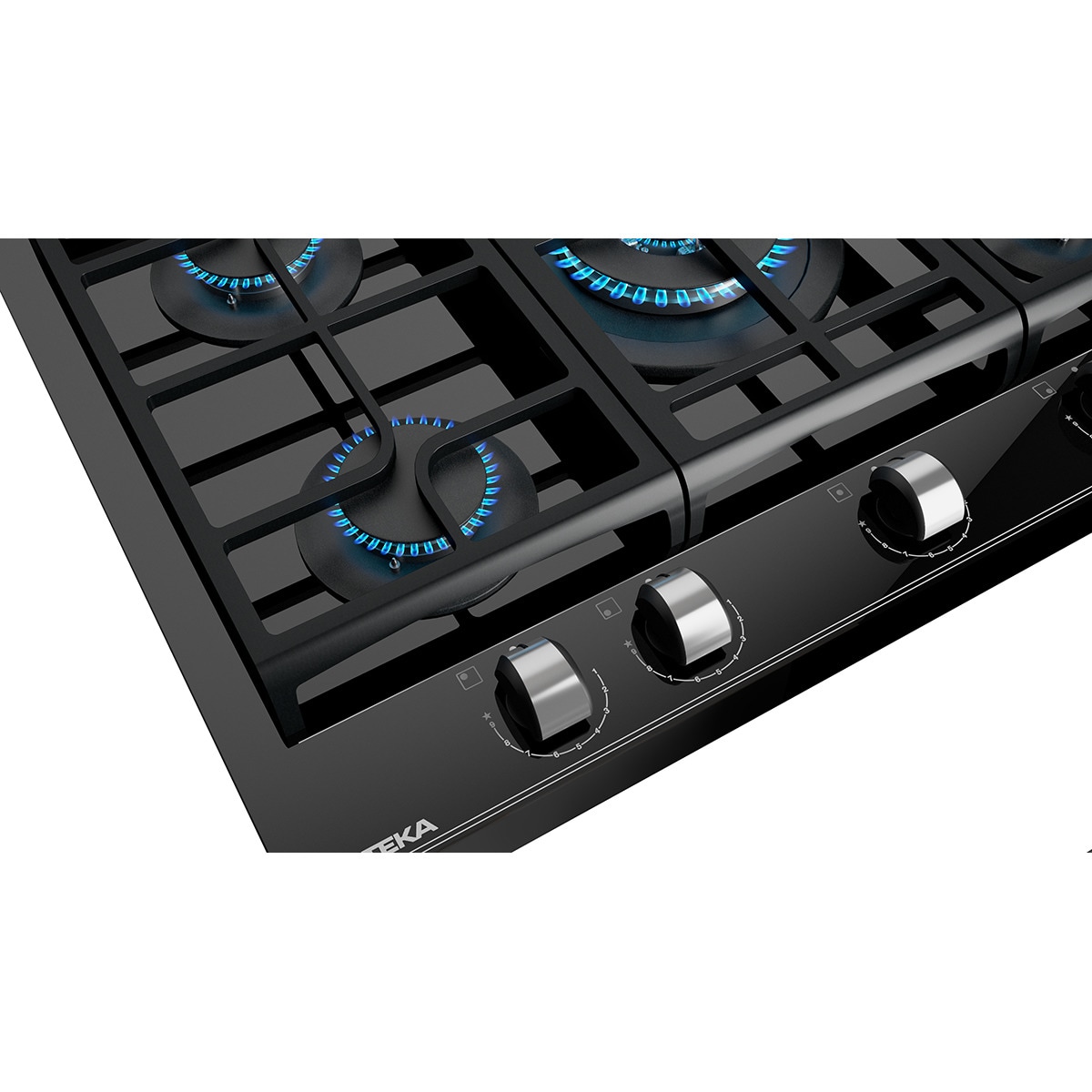 Placa gas Teka 5 quemadores - GZC75330 XBA BK Negro-9
