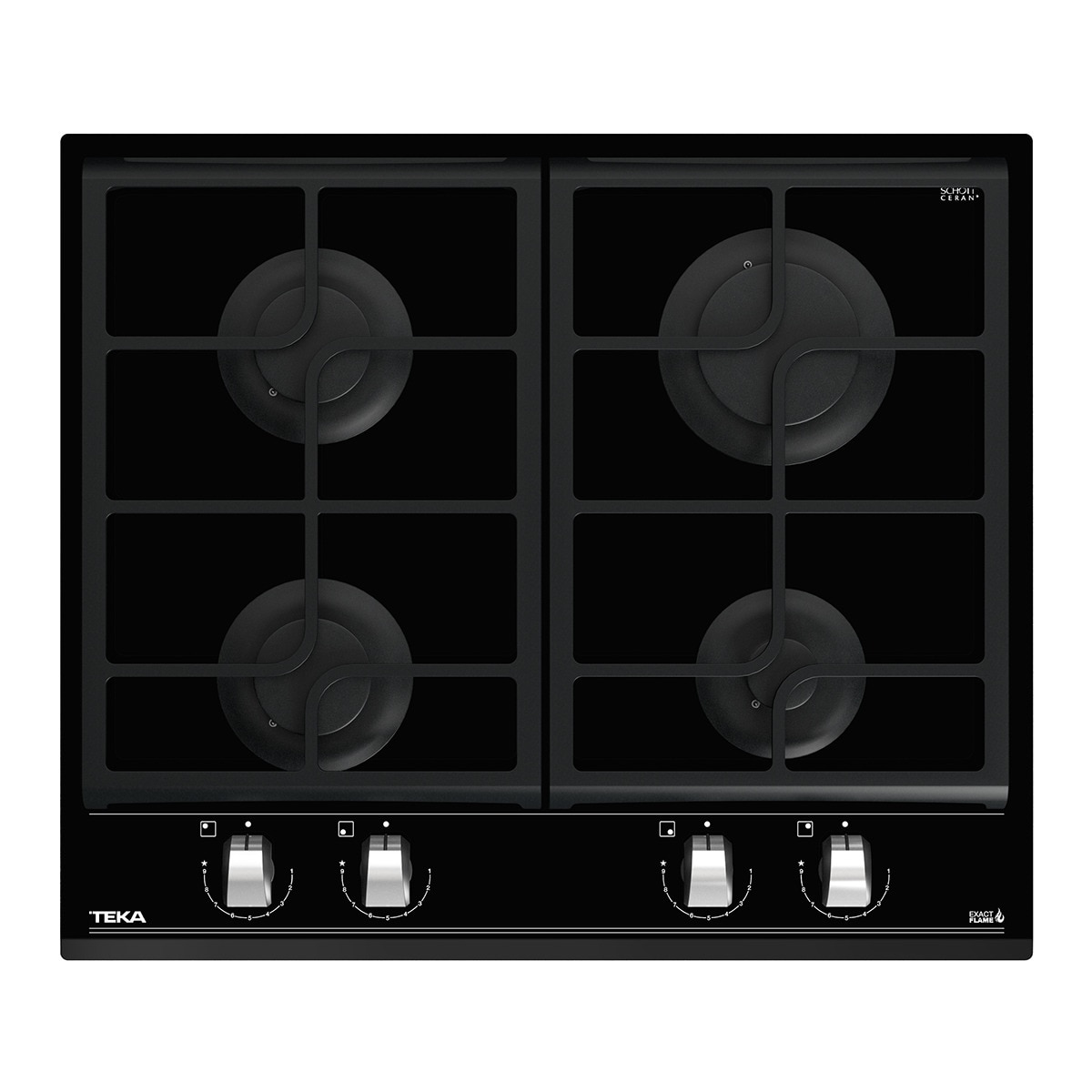 Imagen 0 de Placa gas Teka 4 quemadores - GZC64300 XBA BK
