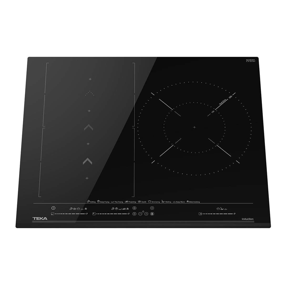Placa inducción Teka SlideCooking y 3 zonas de cocinado - IZS67620 MST BK Negro-3