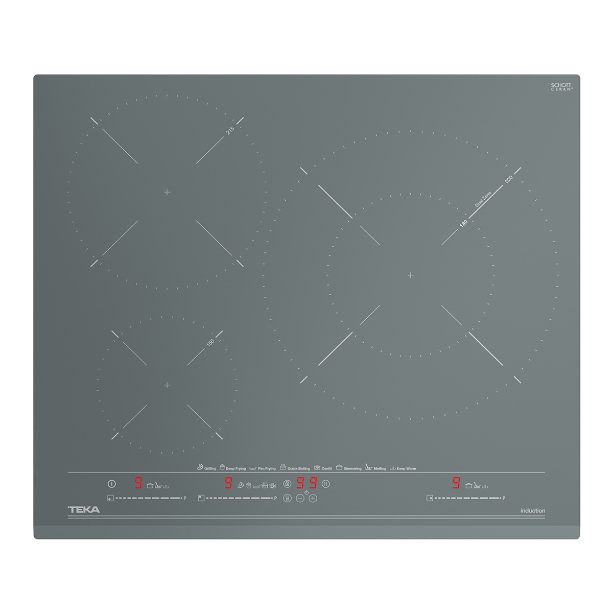 Placa inducción Teka funciones directa y con 3 zonas de coccción - IZC63630 MST ST Negro-3