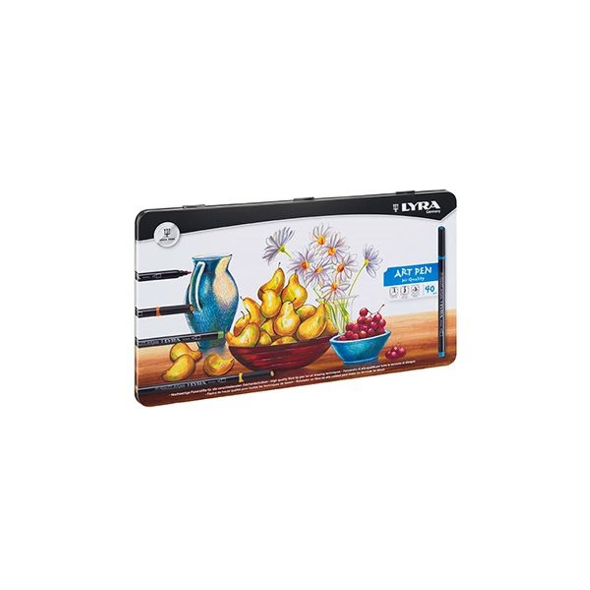 Imagem 0 de Estojo de Metal de Marcadores Lyra 40 Unidades