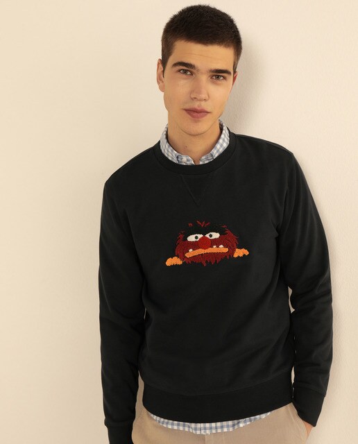 Sudadera de hombre azul marino con cuello redondo · Studio Classics · El  Corte Inglés