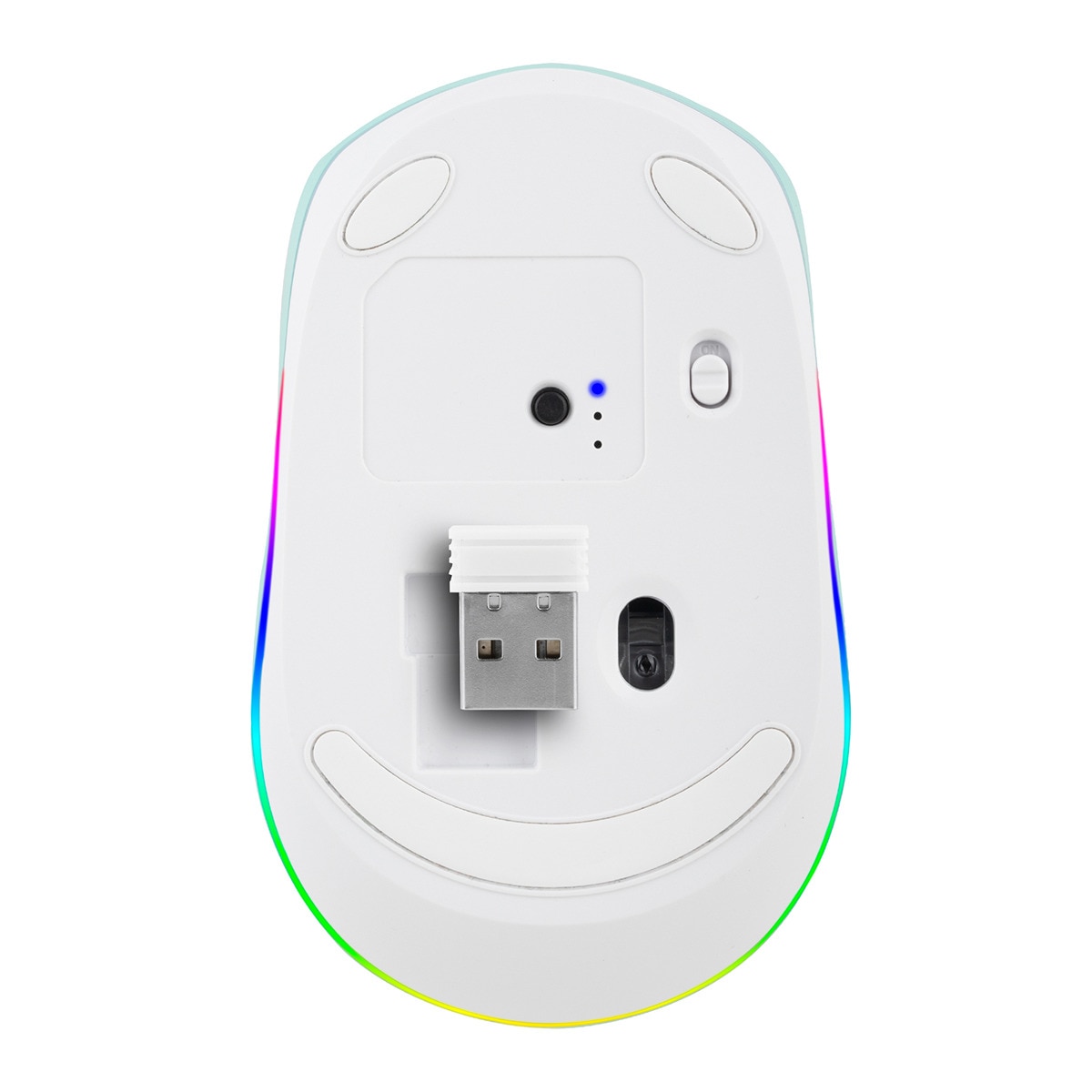 Ratón óptico inalámbrico NGS SMOG MINT-RB Multidispositivo con iluminación LED Verde / Blanco-6